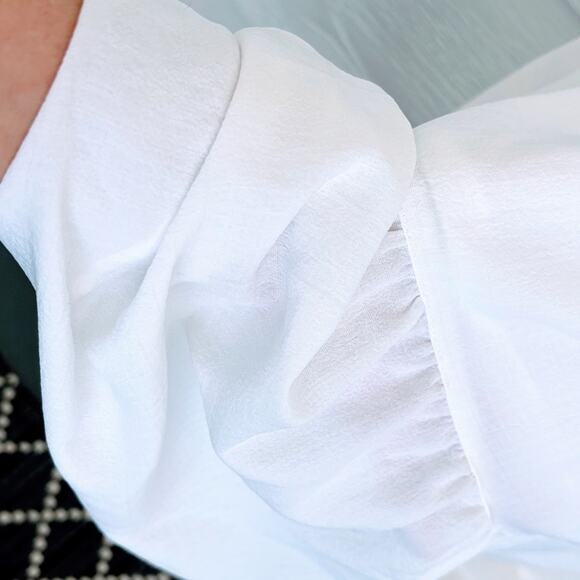 Simply Vera Vera Wang White Dress Midi Length, Tiered, Sleeveless, Size Small - Picture 4 of 7